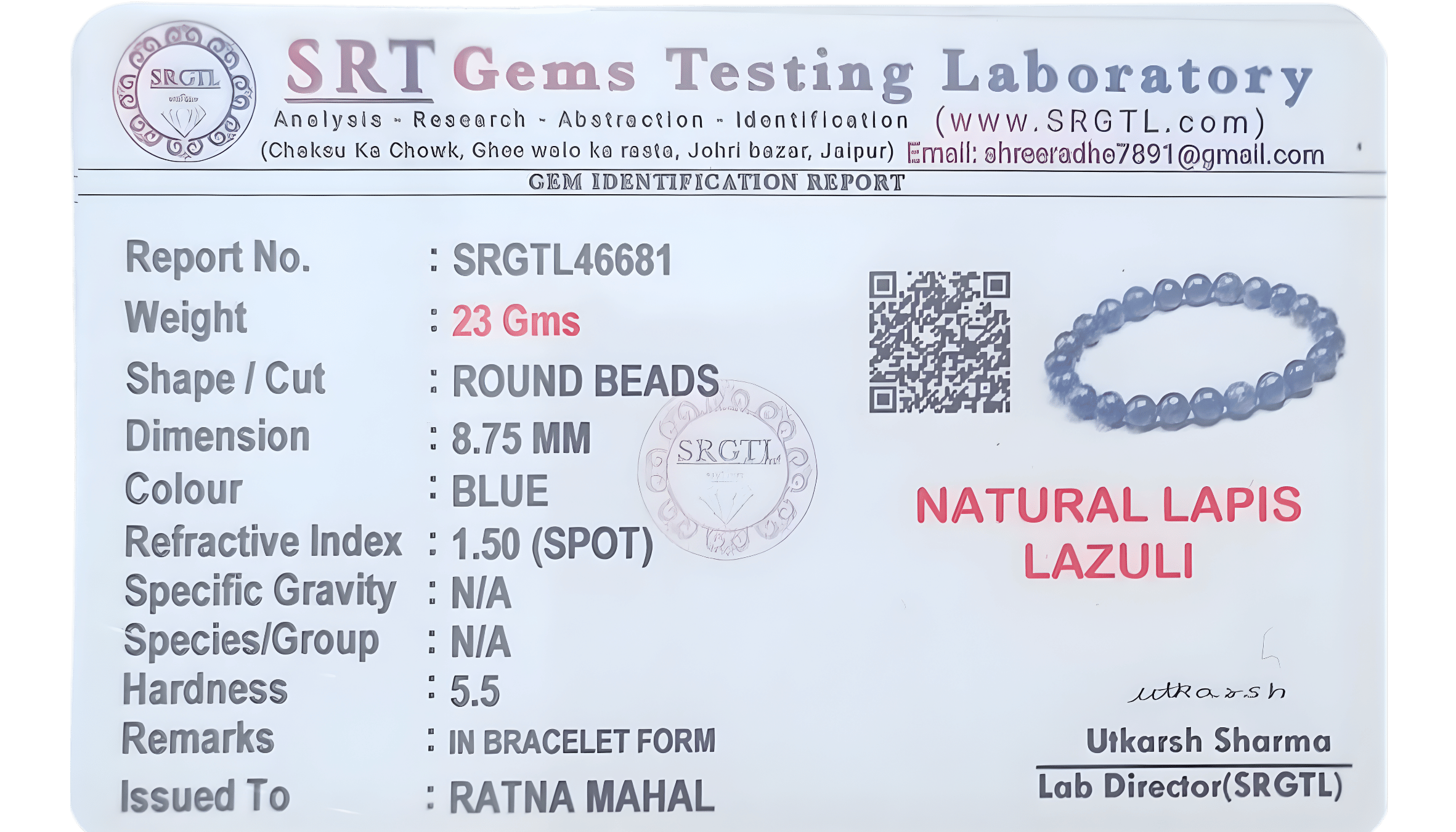 Natural Lapiz Lazuli - Image 2